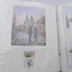 Collection timbres commémoratifs de France neufs et oblitérés.