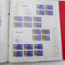 Collection timbres commémoratifs de France neufs et oblitérés.