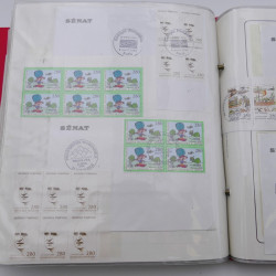 Collection timbres commémoratifs de France neufs et oblitérés.