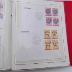 Collection timbres commémoratifs de France neufs et oblitérés.
