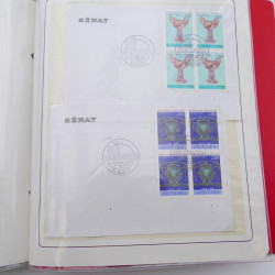 Collection timbres commémoratifs de France neufs et oblitérés.