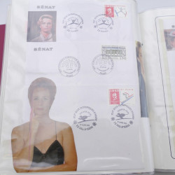 Collection timbres commémoratifs de France neufs et oblitérés.