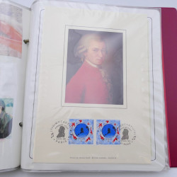 Collection timbres commémoratifs de France neufs et oblitérés.