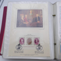 Collection timbres commémoratifs de France neufs et oblitérés.