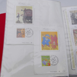 Collection timbres commémoratifs de France neufs et oblitérés.