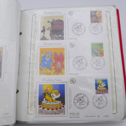 Collection timbres commémoratifs de France neufs et oblitérés.