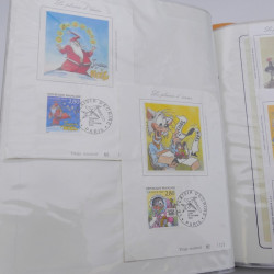 Collection timbres commémoratifs de France neufs et oblitérés.