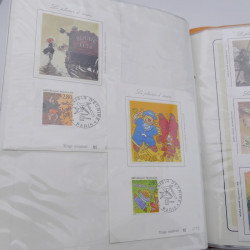 Collection timbres commémoratifs de France neufs et oblitérés.