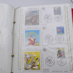 Collection timbres commémoratifs de France neufs et oblitérés.