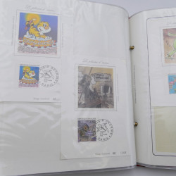 Collection timbres commémoratifs de France neufs et oblitérés.