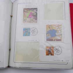 Collection timbres commémoratifs de France neufs et oblitérés.