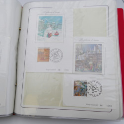 Collection timbres commémoratifs de France neufs et oblitérés.