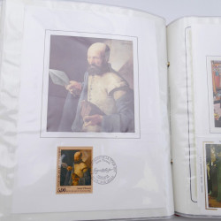 Collection timbres commémoratifs de France neufs et oblitérés.