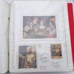 Collection timbres commémoratifs de France neufs et oblitérés.