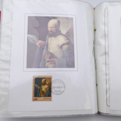 Collection timbres commémoratifs de France neufs et oblitérés.