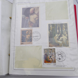 Collection timbres commémoratifs de France neufs et oblitérés.