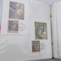 Collection timbres commémoratifs de France neufs et oblitérés.