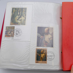 Collection timbres commémoratifs de France neufs et oblitérés.