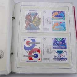 Collection timbres commémoratifs de France neufs et oblitérés.
