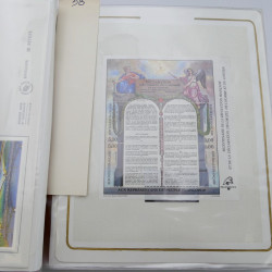 Collection timbres commémoratifs de France neufs et oblitérés.
