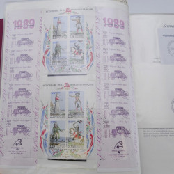 Collection timbres commémoratifs de France neufs et oblitérés.