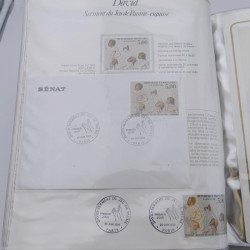 Collection timbres commémoratifs de France neufs et oblitérés.