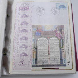 Collection timbres commémoratifs de France neufs et oblitérés.