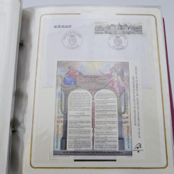 Collection timbres commémoratifs de France neufs et oblitérés.