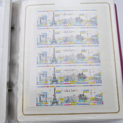 Collection timbres commémoratifs de France neufs et oblitérés.