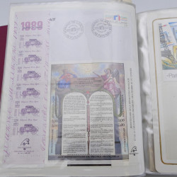 Collection timbres commémoratifs de France neufs et oblitérés.