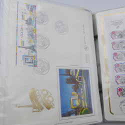 Collection timbres commémoratifs de France neufs et oblitérés.