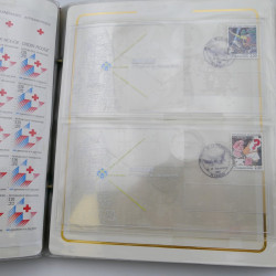 Collection timbres commémoratifs de France neufs et oblitérés.