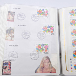 Collection timbres commémoratifs de France neufs et oblitérés.