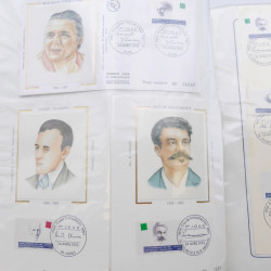 Collection timbres commémoratifs de France neufs et oblitérés.