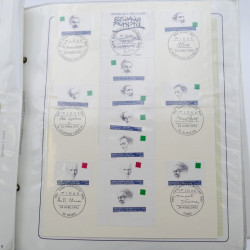 Collection timbres commémoratifs de France neufs et oblitérés.