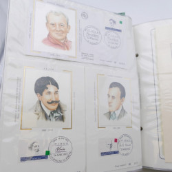Collection timbres commémoratifs de France neufs et oblitérés.