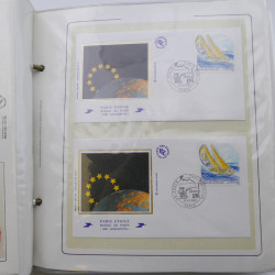 Collection timbres commémoratifs de France neufs et oblitérés.