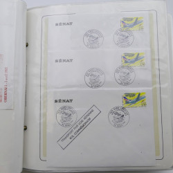 Collection timbres commémoratifs de France neufs et oblitérés.