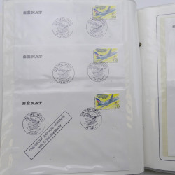 Collection timbres commémoratifs de France neufs et oblitérés.