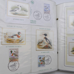 Collection timbres commémoratifs de France neufs et oblitérés.