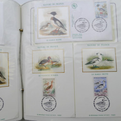 Collection timbres commémoratifs de France neufs et oblitérés.