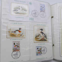 Collection timbres commémoratifs de France neufs et oblitérés.