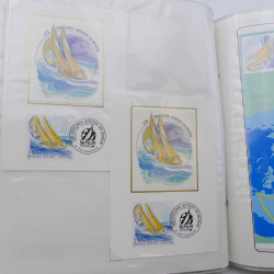 Collection timbres commémoratifs de France neufs et oblitérés.