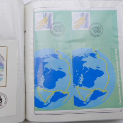 Collection timbres commémoratifs de France neufs et oblitérés.