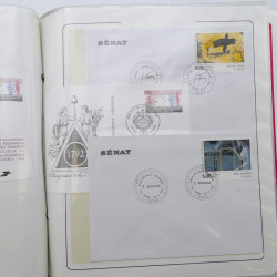 Collection timbres commémoratifs de France neufs et oblitérés.