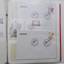 Collection timbres commémoratifs de France neufs et oblitérés.