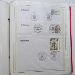 Collection timbres commémoratifs de France neufs et oblitérés.