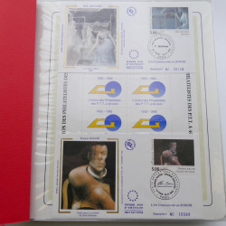Collection timbres commémoratifs de France oblitérés.