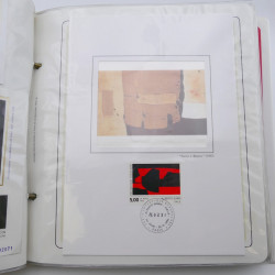 Collection timbres commémoratifs de France oblitérés.