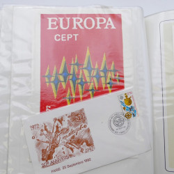 Collection timbres commémoratifs de France oblitérés.